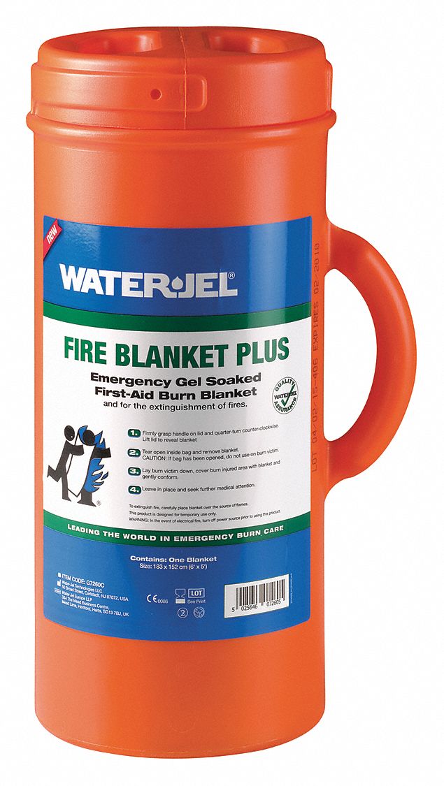 WATERJEL Fire Blanket, Wool Soaked in a Waterbased, Watersoluble