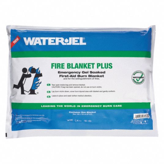 WATERJEL, First Aid GelCoated Fire Blanket, 6 ft x 5 ft, Fire Blanket