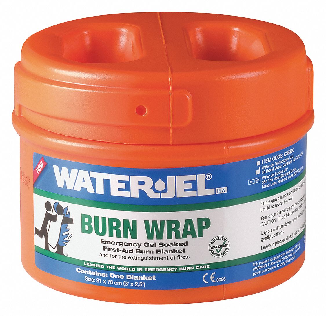 WATERJEL, 36 in Dressing Lg, 30 in Dressing Wd, Burn Wrap