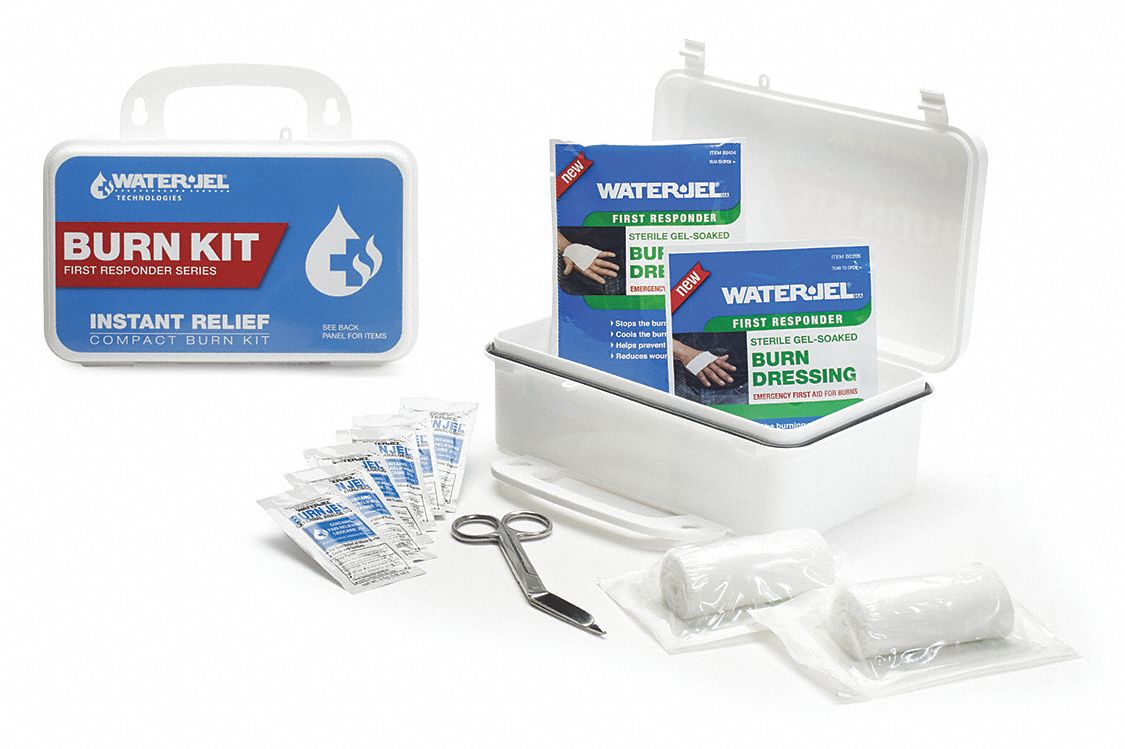 WATERJEL Plastic Burn Care Kit, White 415J40BK10HA.69.000 Grainger