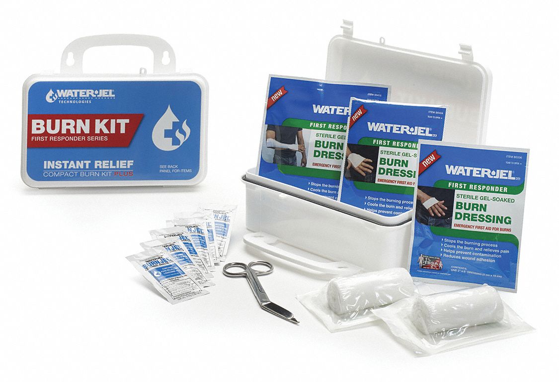 WATERJEL Plastic Burn Care Kit, White; People Served 15 415J41BK11