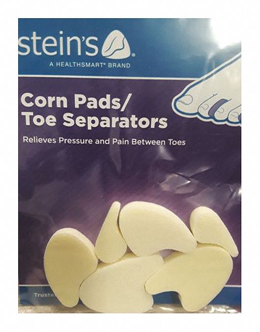 STEINS Corn Pad Cream, Foam, 1 in Wd, 1 1/8 in Lg 415K3376551790006 Grainger