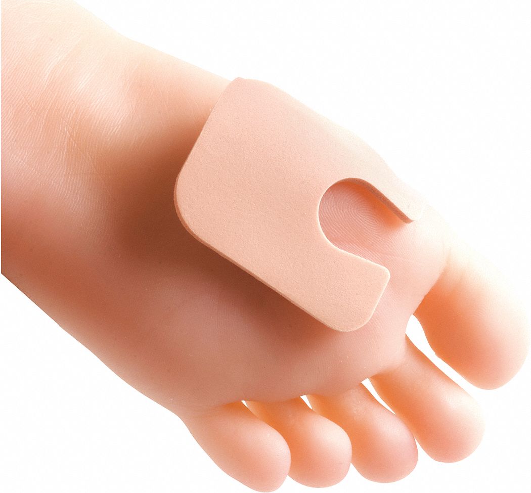 Blister Pad: Pink, Foam, 1 in Wd, 1 1/8 in Lg, 6 PK