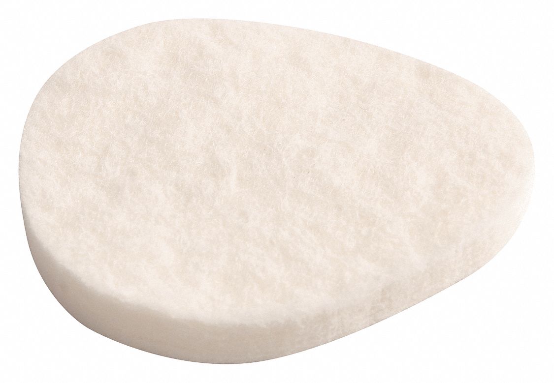 Metatarsal Pad: Felt, 1 1/8 in Unit Lg, 1 in Unit Wd, 6 PK