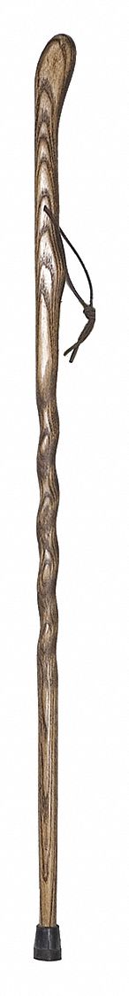 Cane: Cane, Std, Single, 55 in, 250 lb Wt Capacity, Oak, Solid