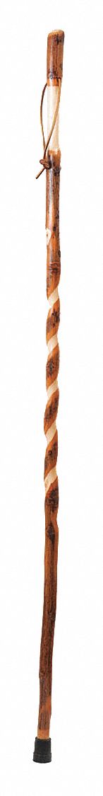 Walking Stick: Walking Stick, Std, Single, 48 in, 250 lb Wt Capacity, Twisted