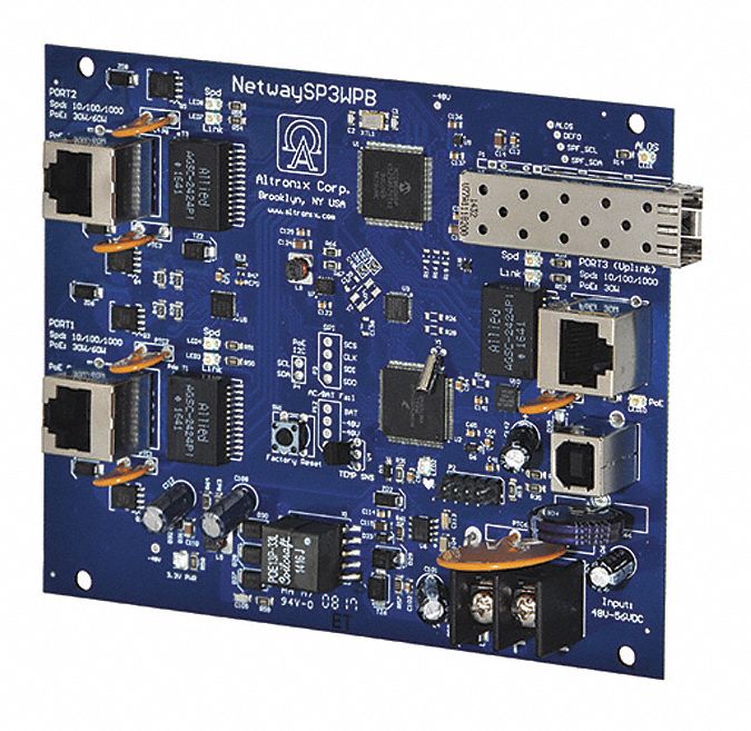 PoE Switch, Camera Inputs 3, Load 120W