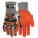 CUT RESISTANT GLOVES, ANSI 5/A4, KNIT CUFF, SZ XXL/11, BLACK/GREY/ORANGE, FOAM/NITRILE, PAIR