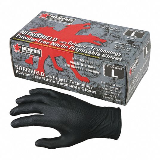 MCR SAFETY Disposable Gloves: Chemical-Resistant/Food-Grade/Gen Purpose ...