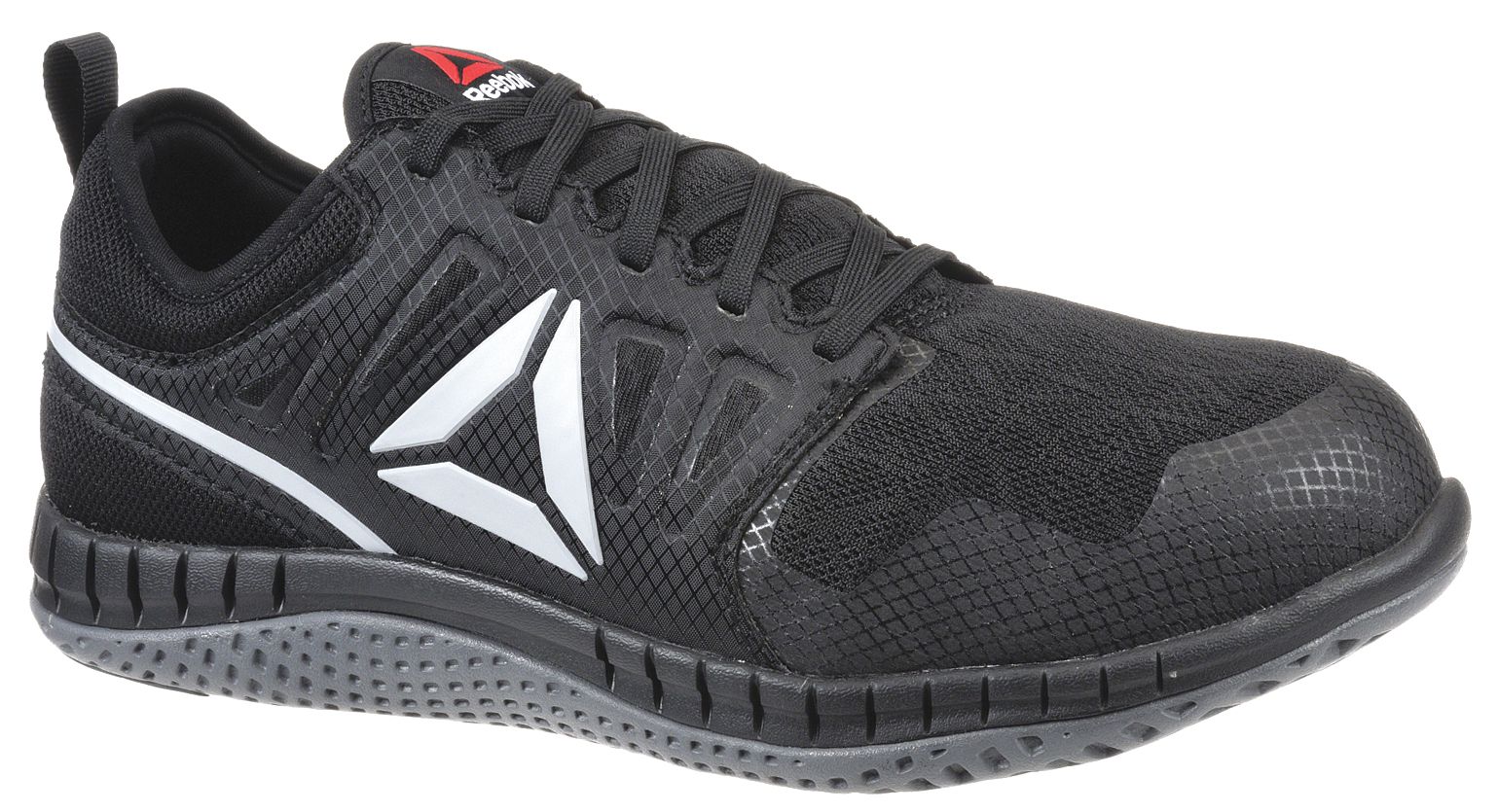 REEBOK Athletic Shoe, 8, W, Men's, Dark 