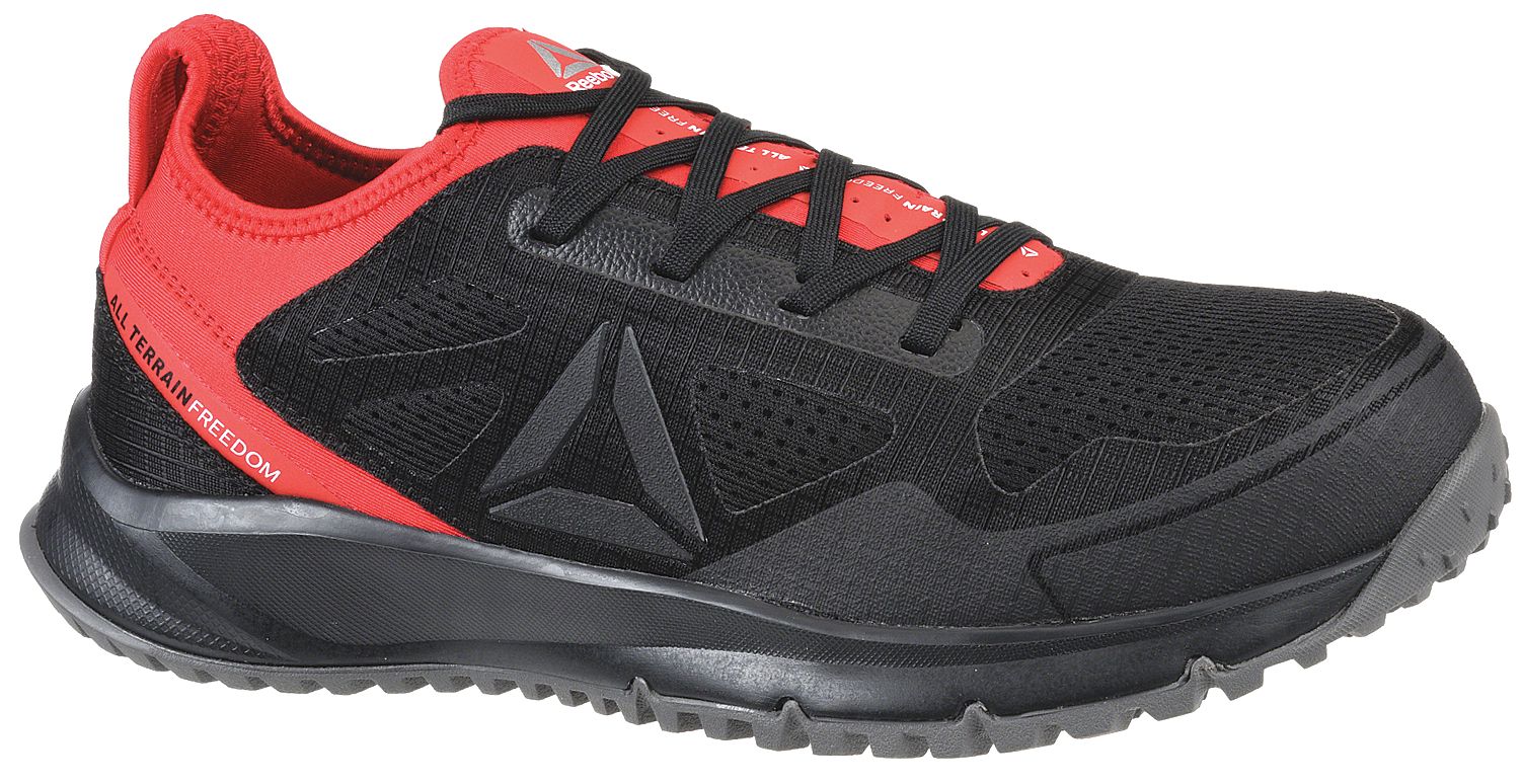 REEBOK Athletic Shoe, 13, W, Men's, Black, Steel Toe Type, 1 PR ...