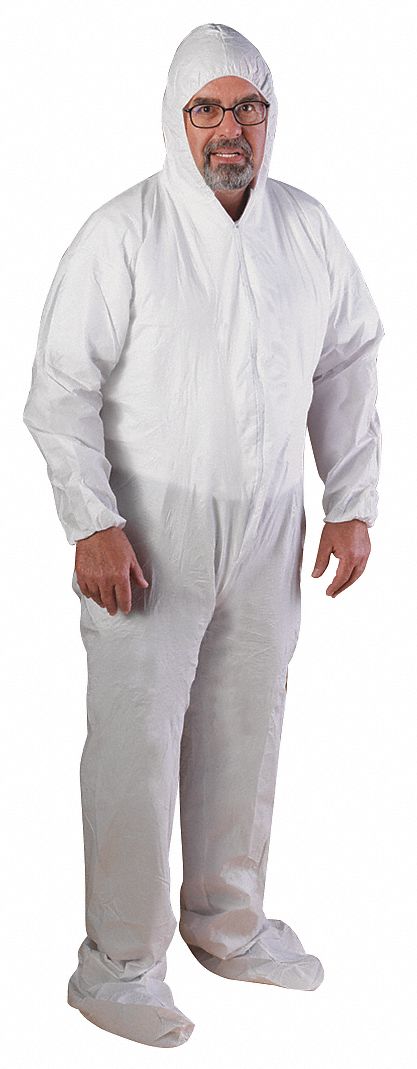 Coverall, White, Size
