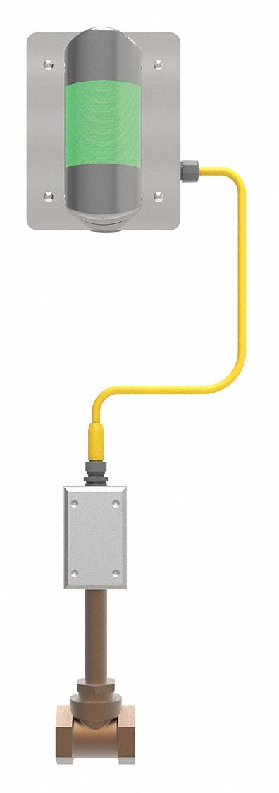 Emergency Signaling System: Eyewash/Shower, 1 1/4 in NPT Female, Galvanized Steel, 1, Halo