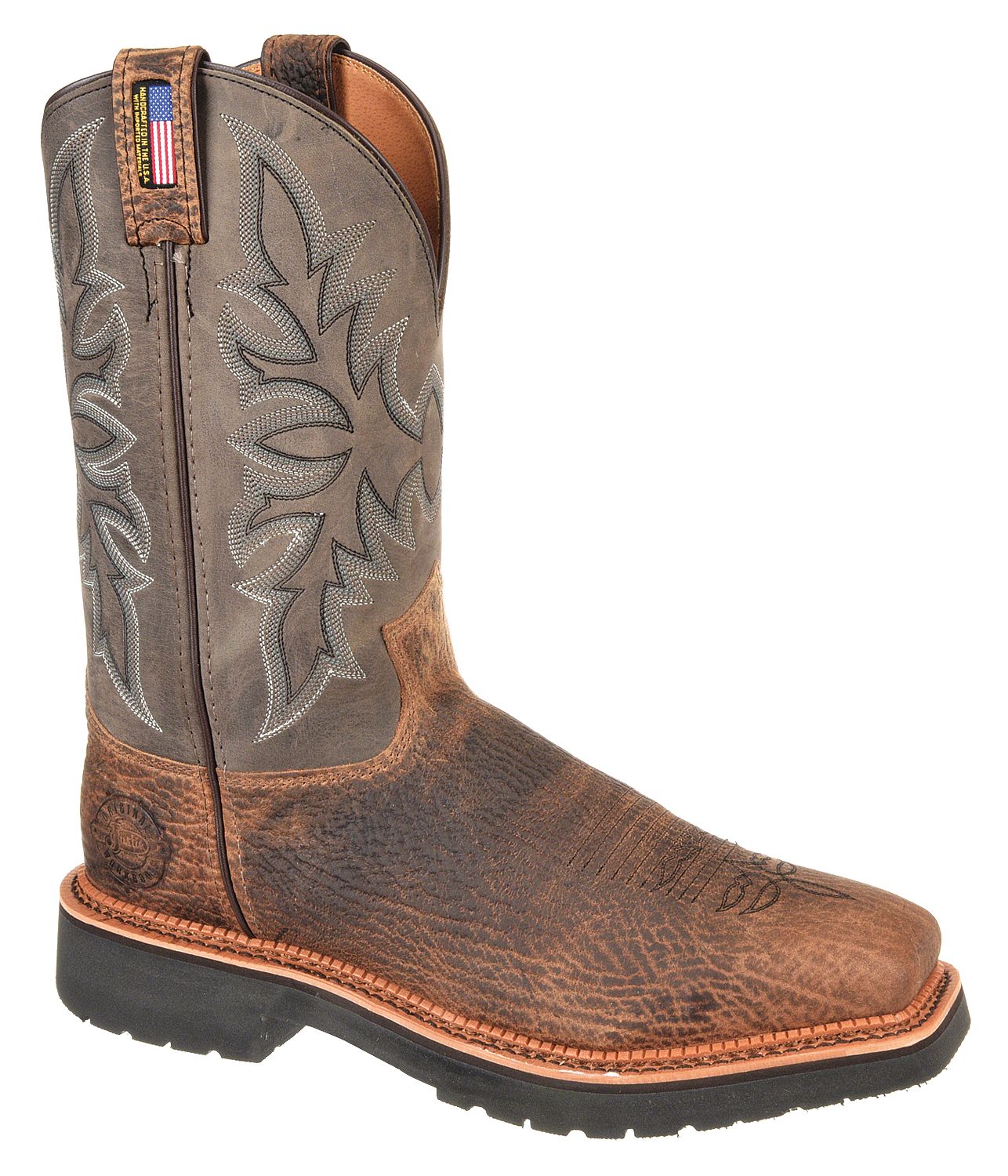 justin boots square steel toe