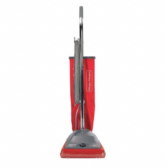 Upright Vacuum,145 cfm,12 inch CleaningPath, Size: 12 in