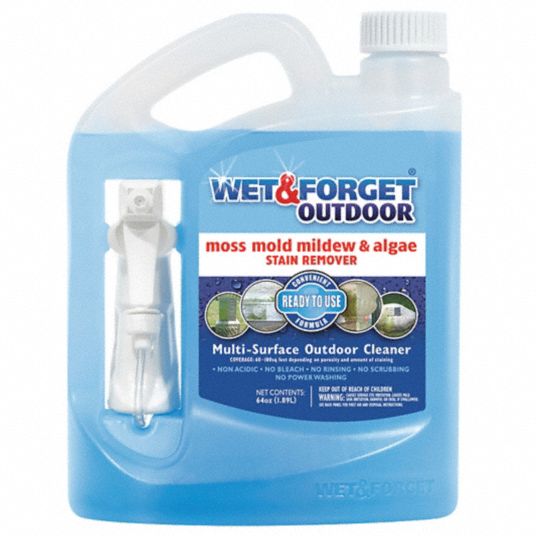 Wet & Forget Outdoor Ready to Use Mildew Stain Remover - 64 oz jug