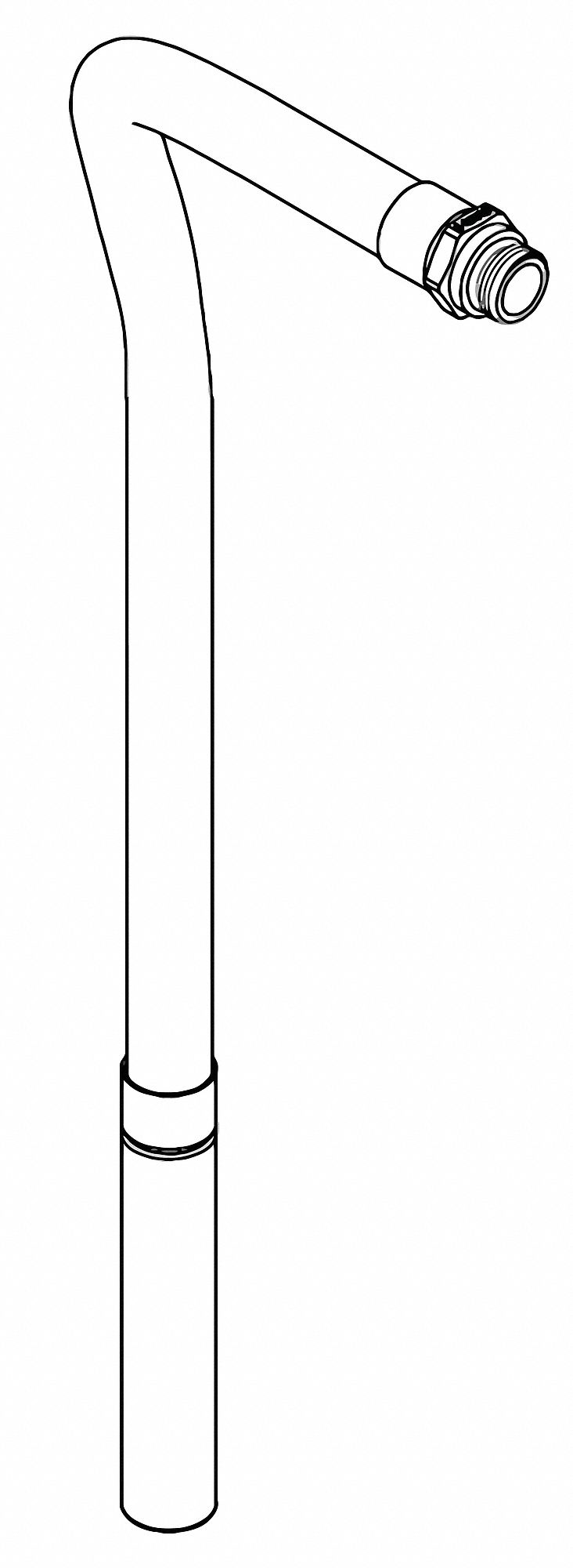Hose and Nozzle Assembly Aluminum/Rubber
