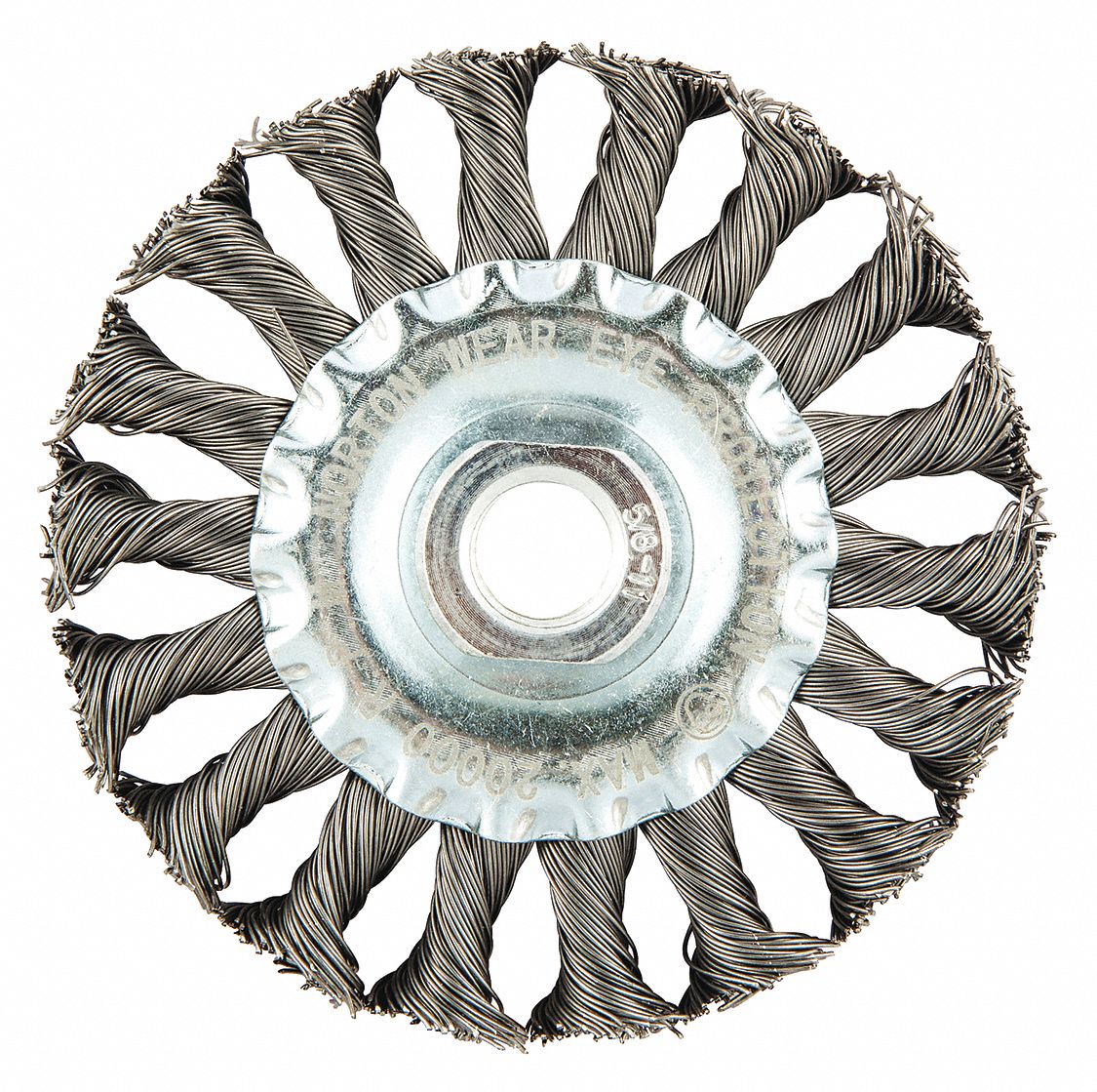 WIRE WHEEL BRUSH,ARBOR HOLE MOUNT