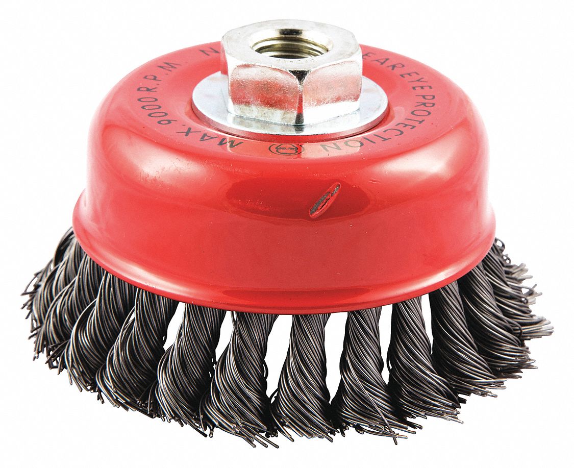 Pferd 51211 Knot Wire Cup Brush Double Row 6" x 0.20 x 5/8-11 