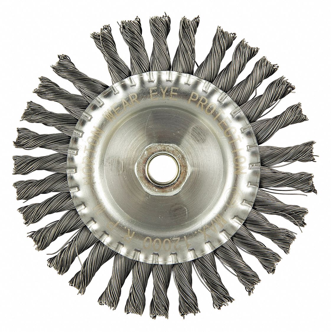 WIRE WHEEL BRUSH,ARBOR HOLE MOUNT