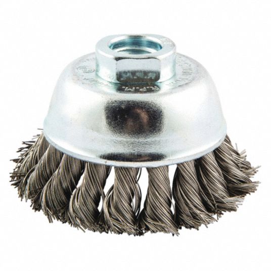 4 Nylon Wire Cup Brush - 5/8-11 Arbor Hole