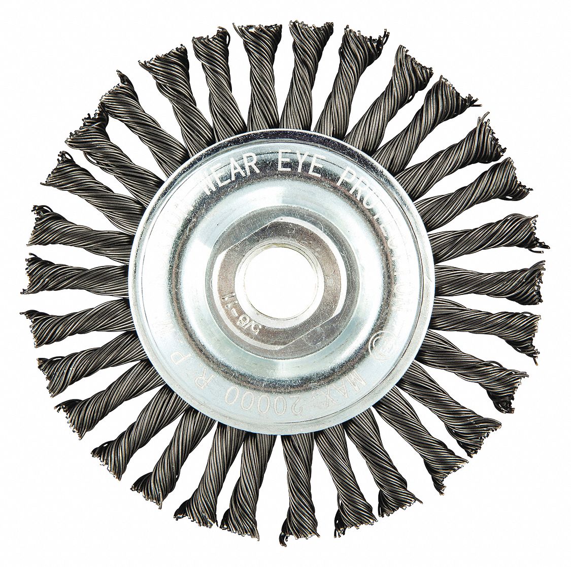 WIRE WHEEL BRUSH,ARBOR HOLE MOUNT