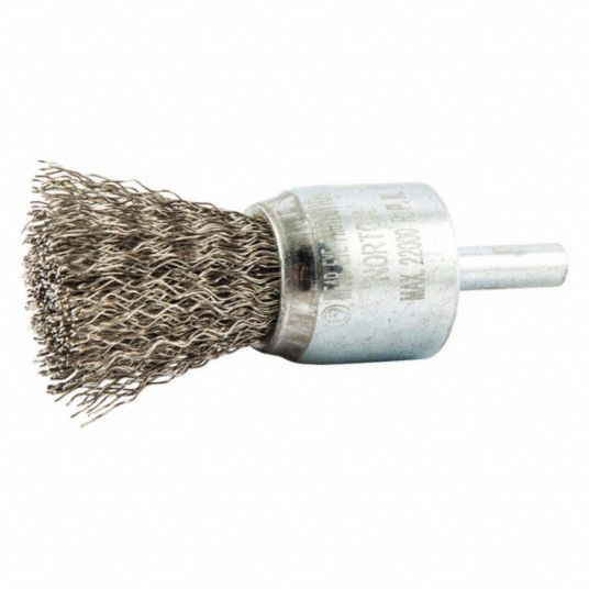 Crimped Stainless Steel, 1 in Dia, End Brush - 416M56|66252838896 ...