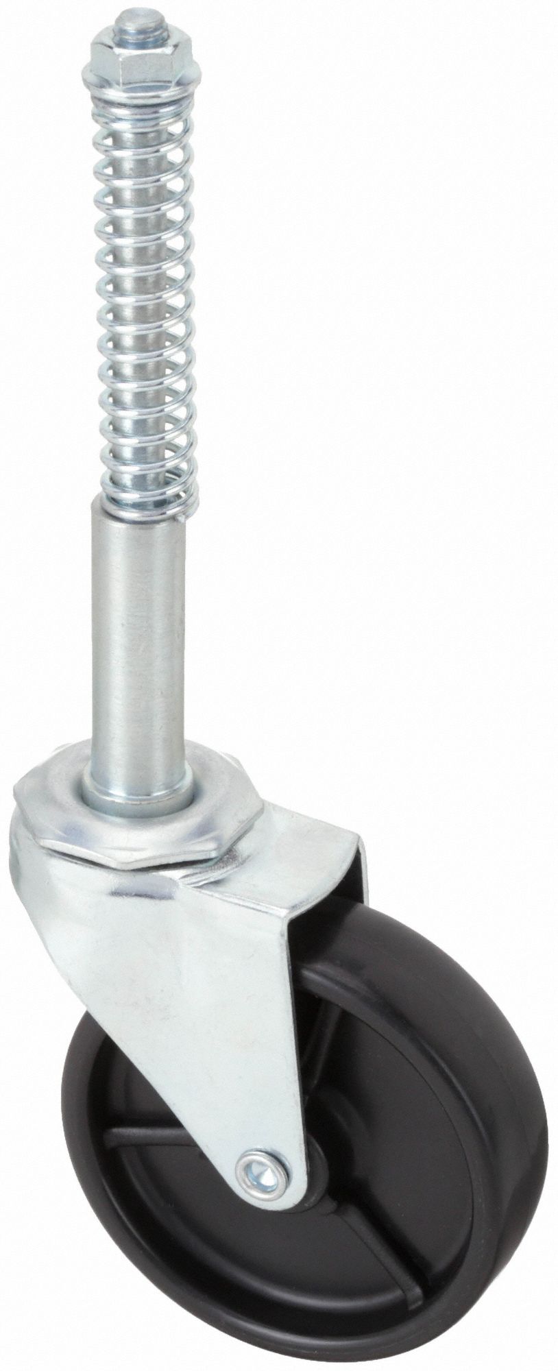 Extend-Stem Threaded Caster for Ladders