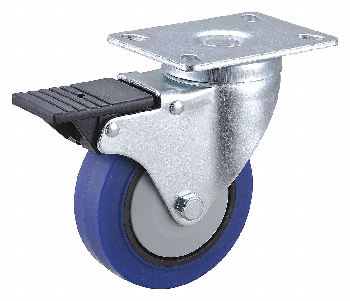 ROULETTE PR PLAQUE STD,PIVOTANTE,260LB