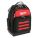 TOOL BACKPACK,RED/BLACK,ZIPPER,48POCKETS