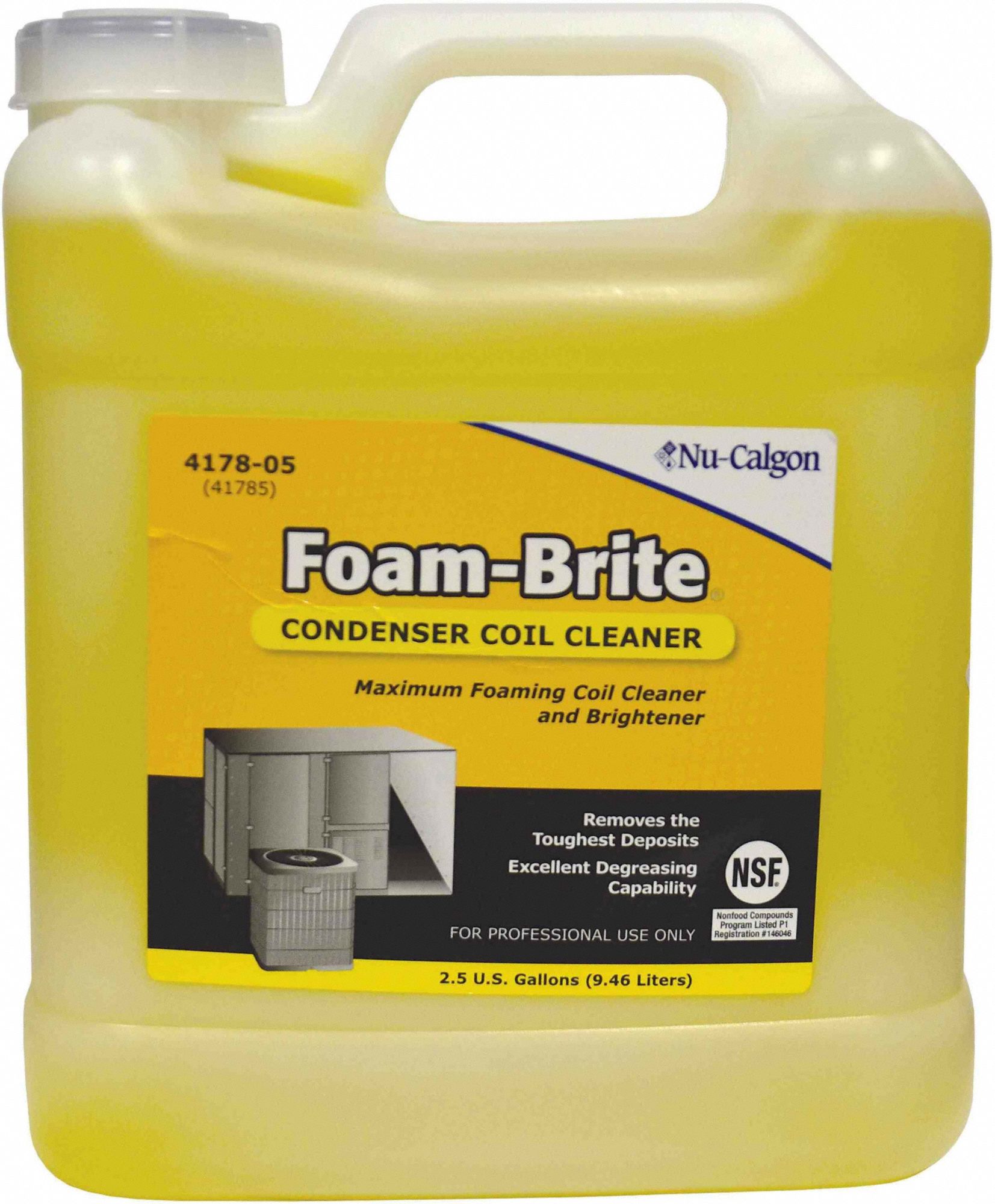 NU CALGON Liquid 2 5 Gal Size Coil Cleaner 809N39 4178 05 Grainger