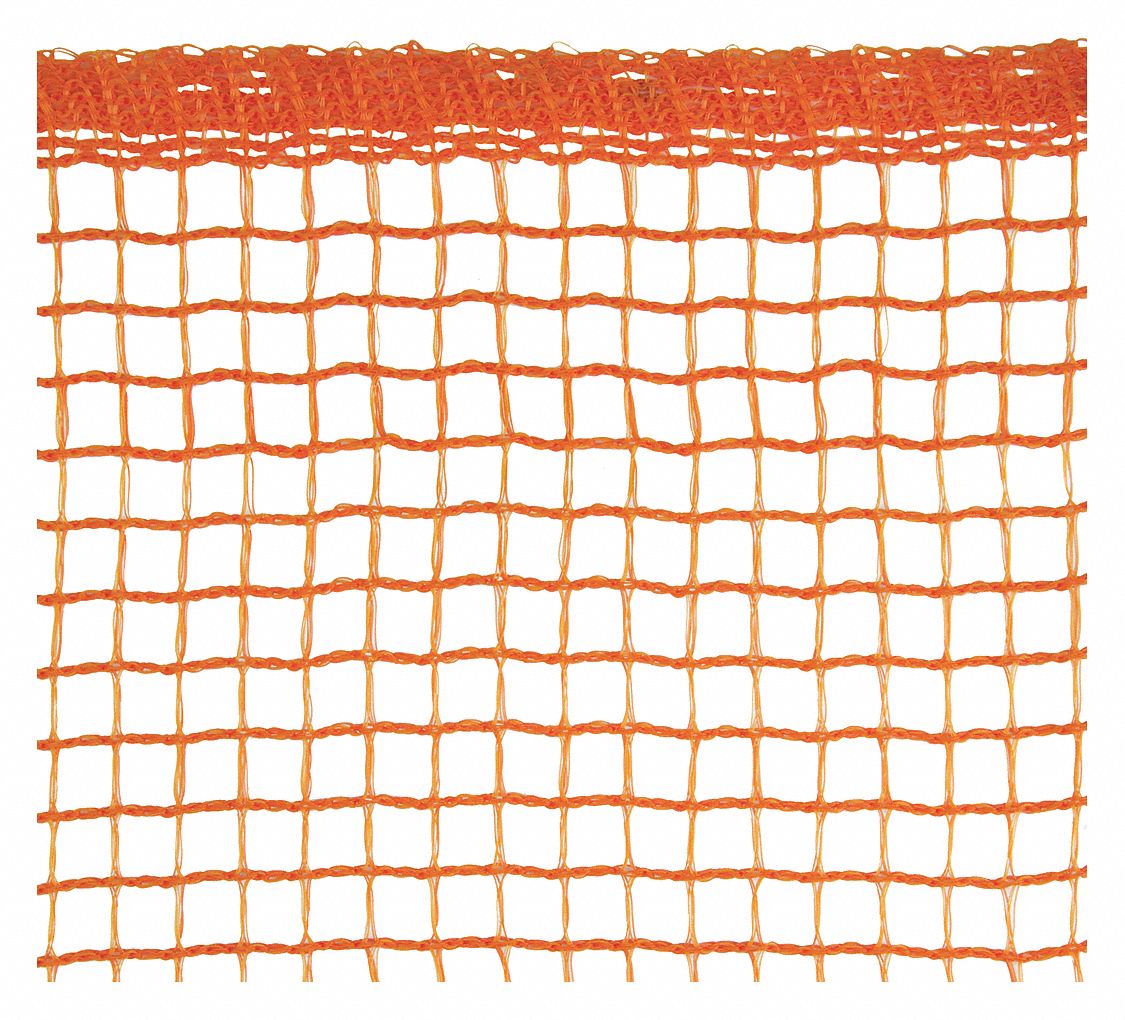 TENAX Orange Scaffolding Netting, 4 ft Height, 150 ft Length 417T52