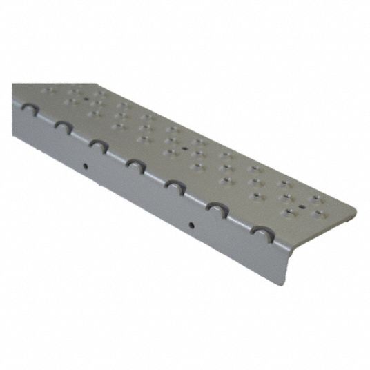 HANDI TREADS Stair Nosing Raised Discs, Aluminum, FastenerInstalled