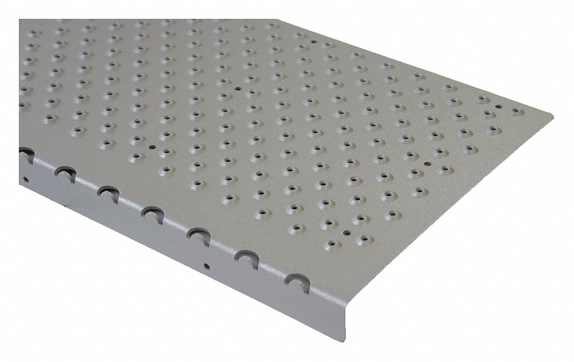 Raised Discs, Aluminum, Stair Nosing - 417T86|NSN129048GY0 - Grainger