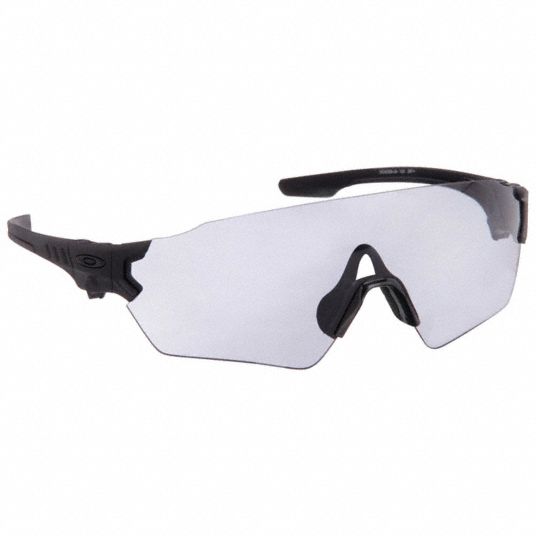 OAKLEY Safety Glasses Anti Scratch No Foam Lining Wraparound Frame Full Frame Gray Black