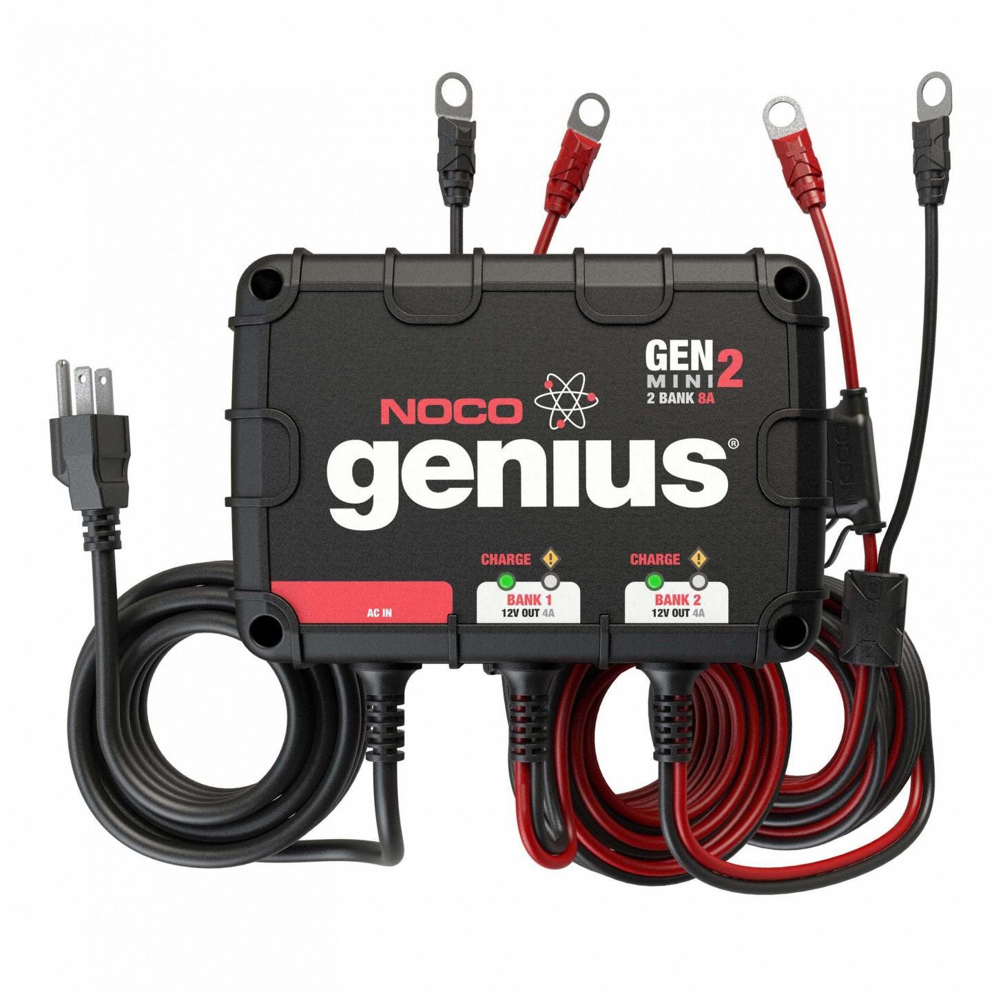NOCO Automatic/Manual Battery Charger, Charging, Maintaining 417Y62