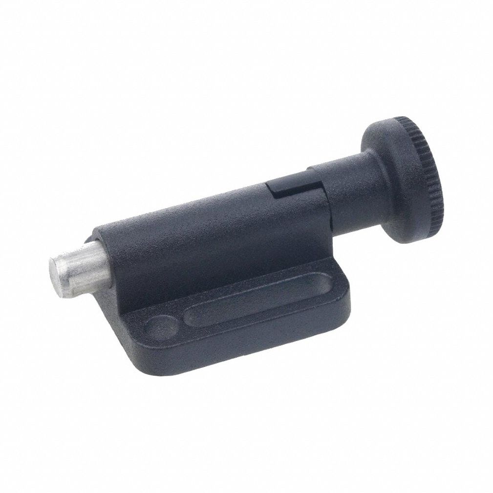 Indexing Plunger Latch Mechanisms with Knob: 10 mm Plunger Wd, 10 mm Plunger Projection