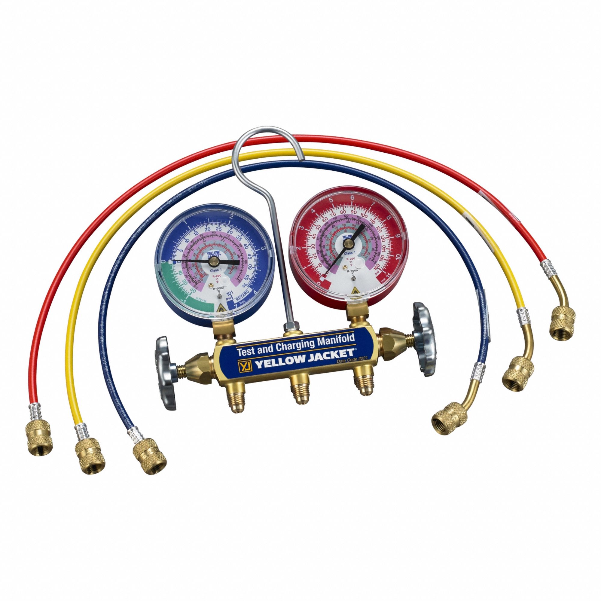YELLOW JACKET Analog Manifold Gauge for R-290; R-600A Refrigerant