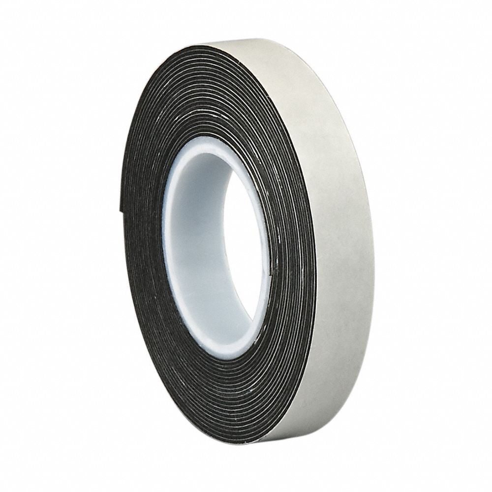 Double Coated Foam Tape Black 5 yd L