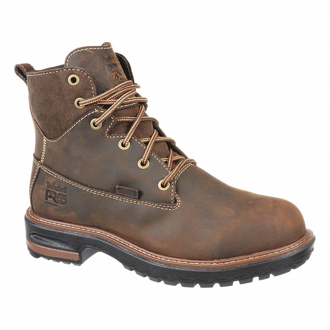 6-Inch Work Boot: Women's, Size 12, M, Brown, Alloy Toe Cap, Removable Insole