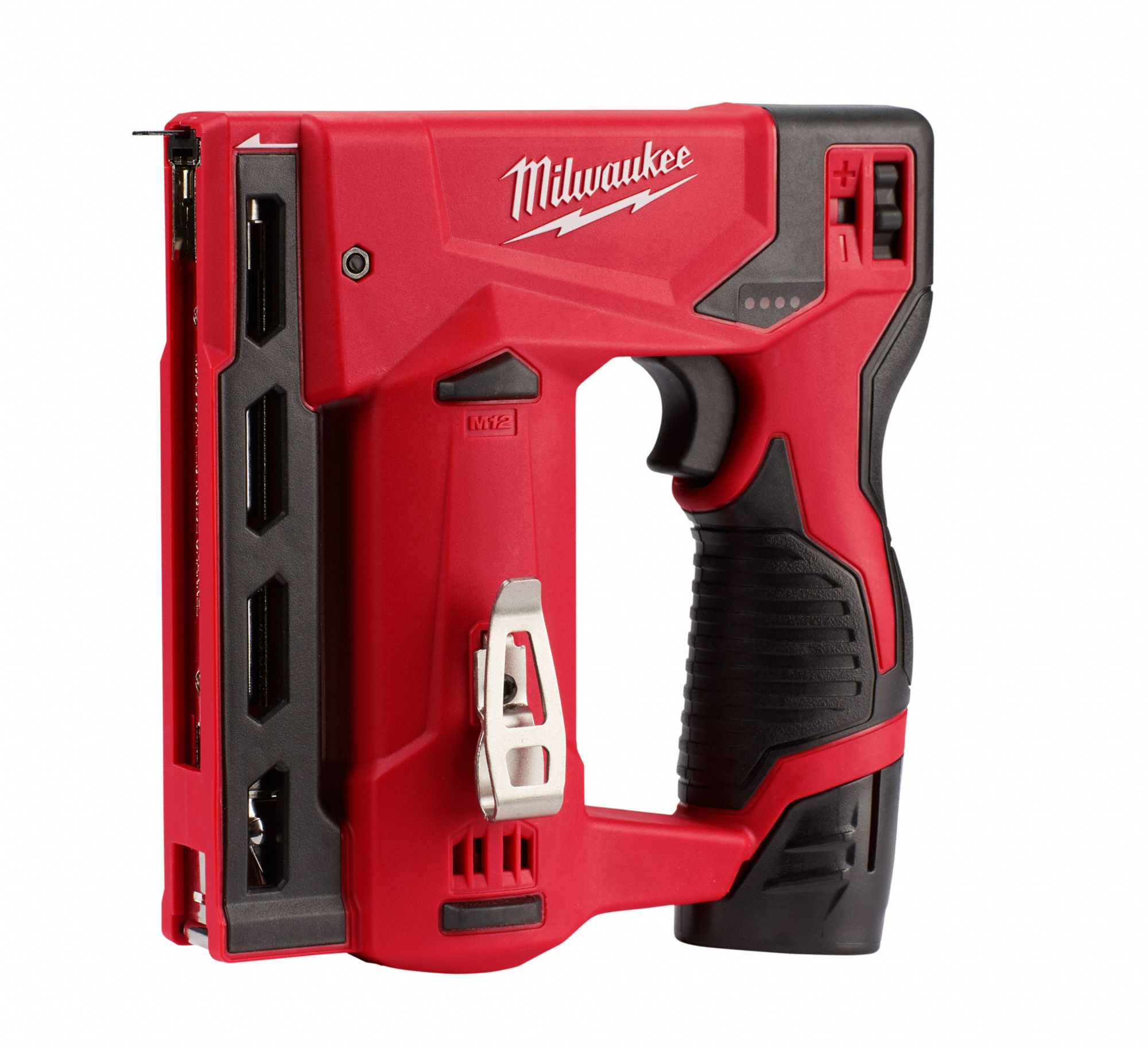 MILWAUKEE Staple Gun Combo, For 3/8 in Staple Wd, For 1/4 in to 9/16