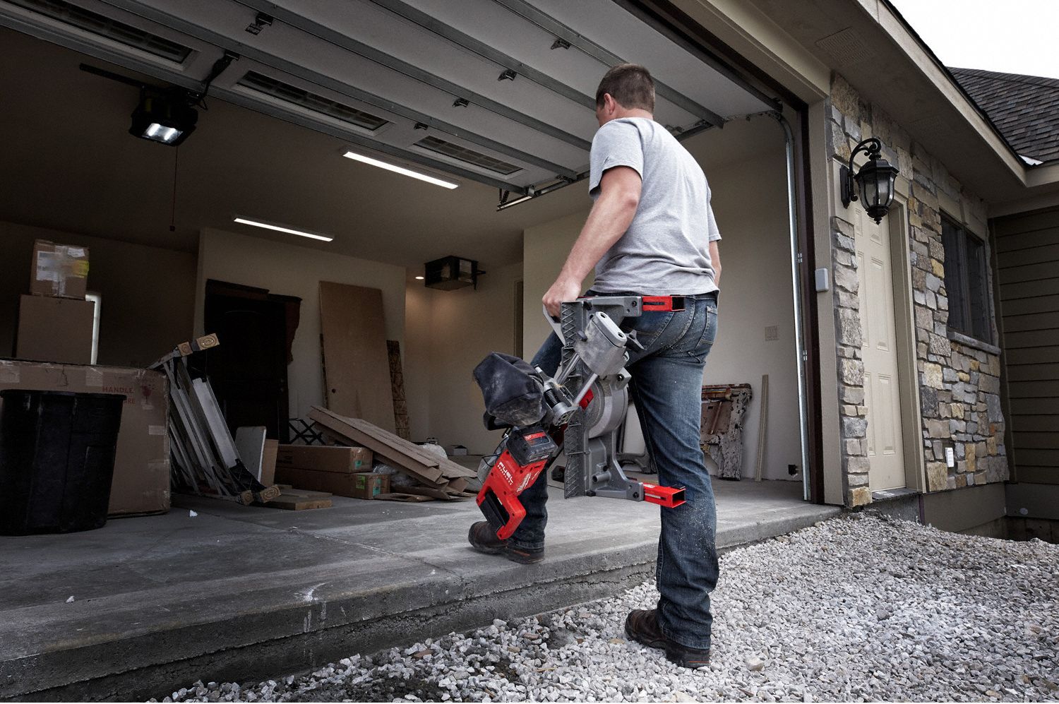 MILWAUKEE Cordless, Miter Saw, 7 1/4 in Blade Dia., Max. Blade Speed