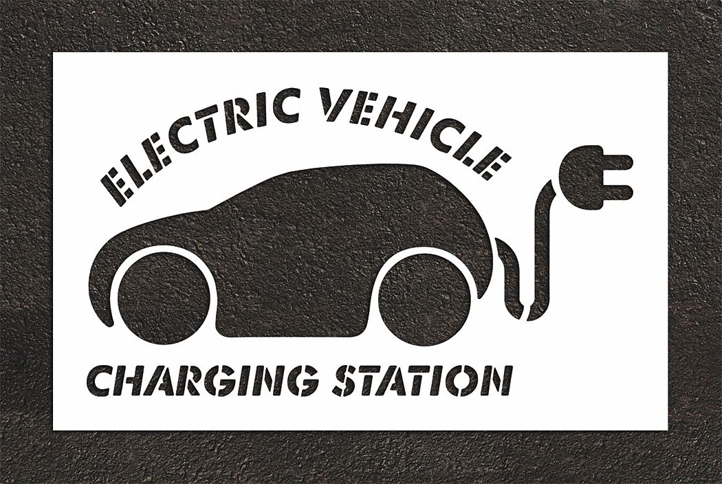 Individual Stencil: Parking Lot Symbols, 44 in Overall Ht, 72 in Overall Wd, 0.063 in Thick