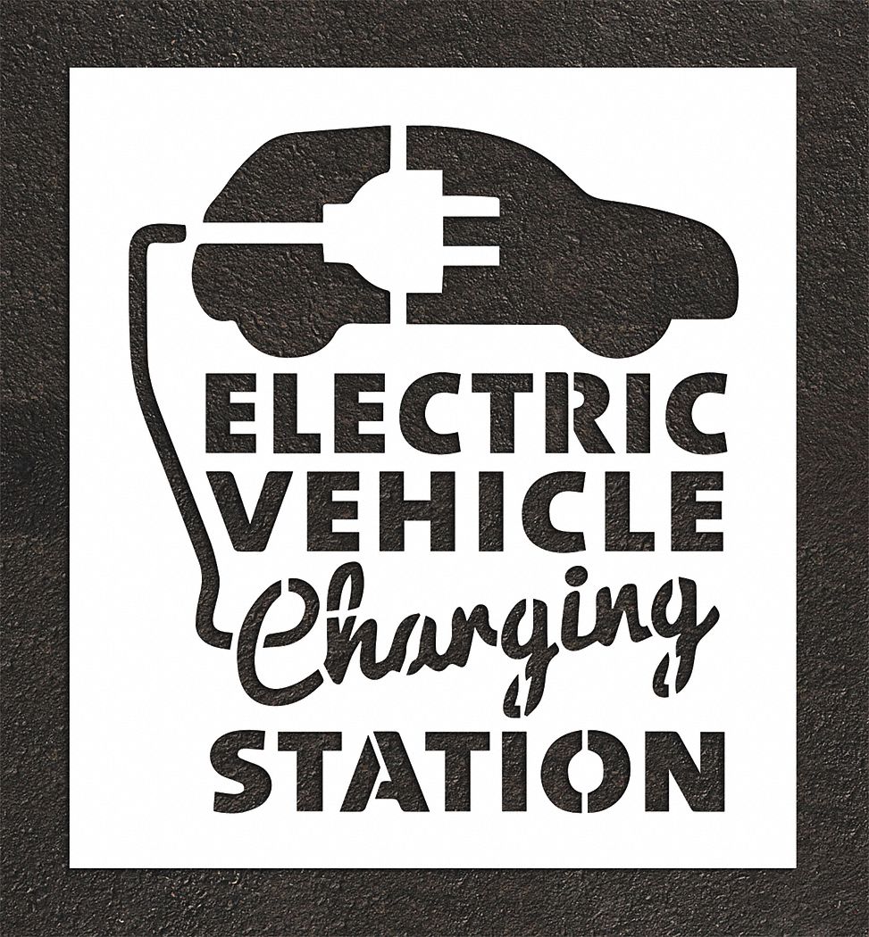 Individual Stencil: Parking Lot Symbols, 56 in Overall Ht, 51 in Overall Wd, 0.063 in Thick