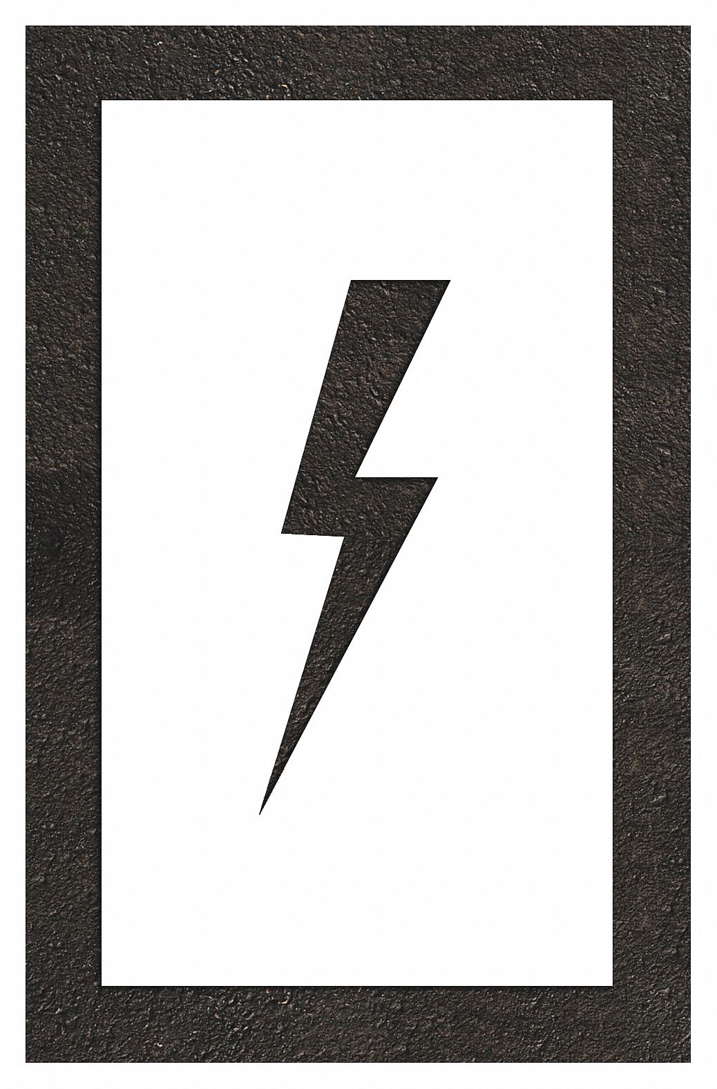 Individual Stencil: Parking Lot Symbols, 20 in Overall Ht, 12 in Overall Wd, 0.063 in Thick