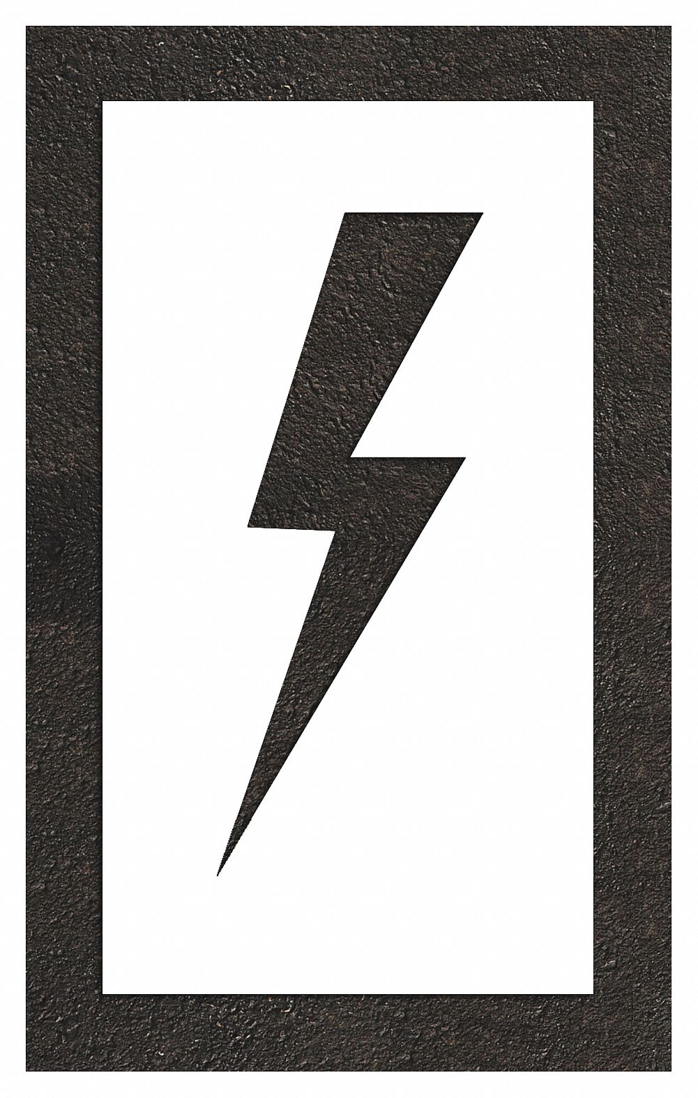 Individual Stencil: Parking Lot Symbols, 32 in Overall Ht, 18 in Overall Wd, 0.063 in Thick