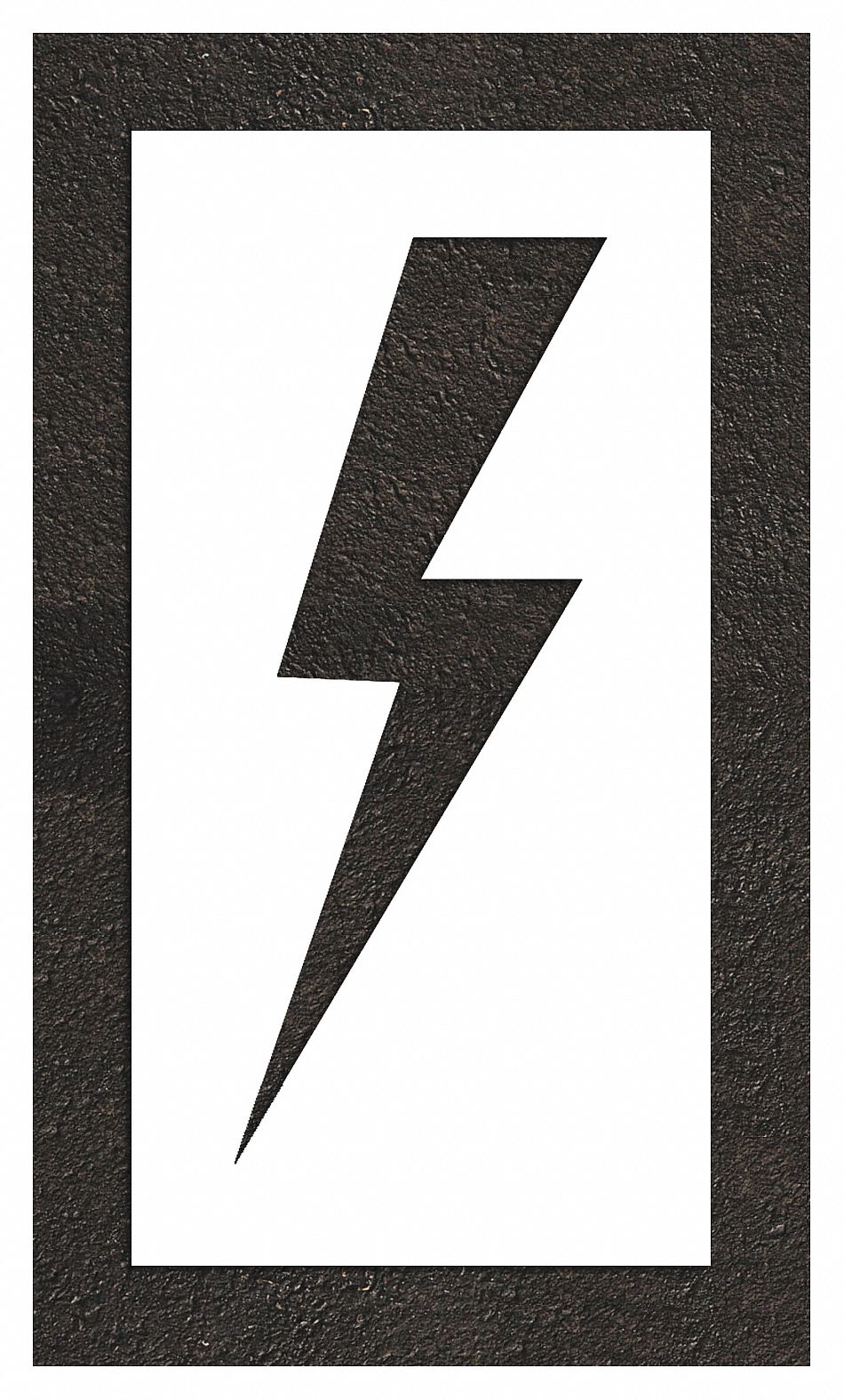 Individual Stencil: Parking Lot Symbols, 44 in Overall Ht, 23 in Overall Wd, 0.063 in Thick