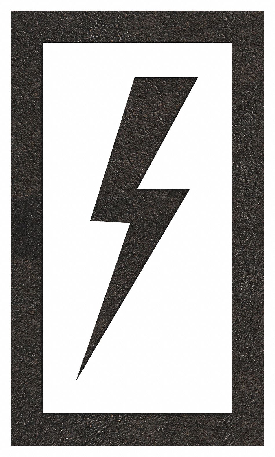 Individual Stencil: Parking Lot Symbols, 44 in Overall Ht, 23 in Overall Wd, 0.125 in Thick