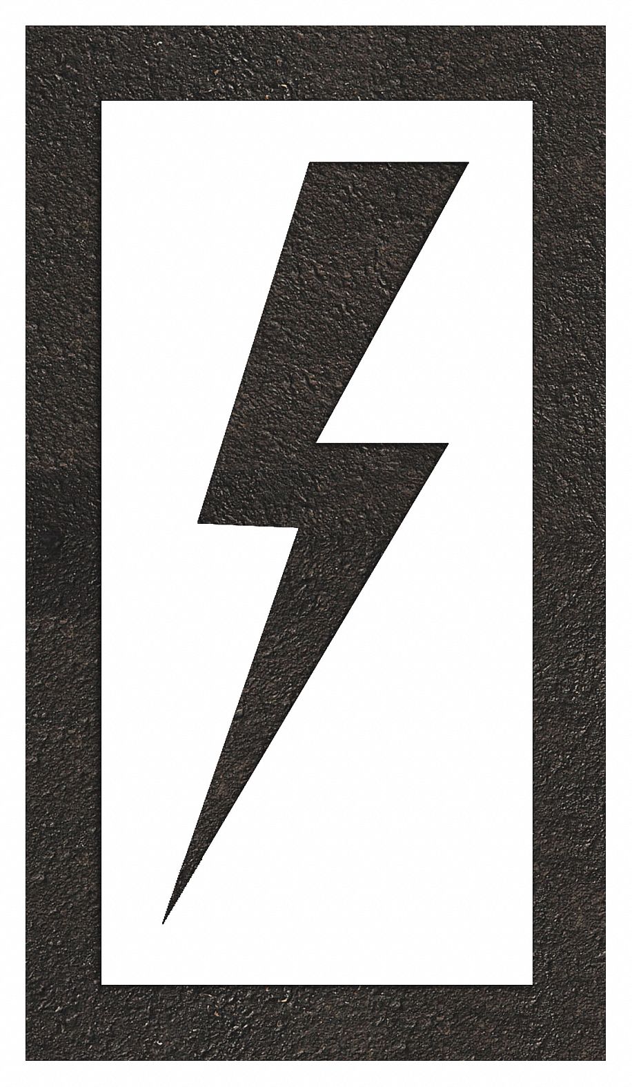 Individual Stencil: Parking Lot Symbols, 56 in Overall Ht, 28 in Overall Wd, 0.125 in Thick