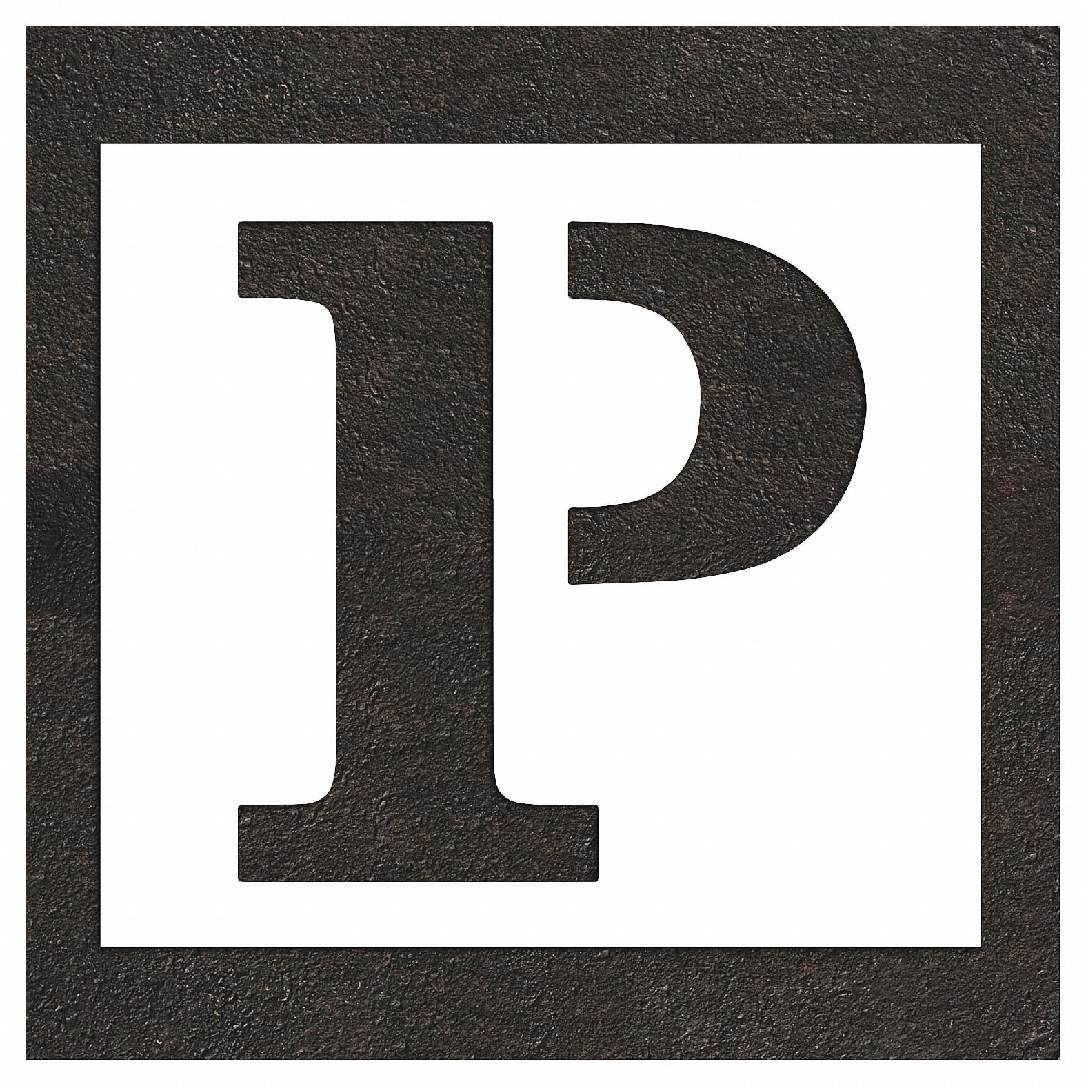 Parking Lot Symbols, 42 in Overall Wd, Pavement Stencil 419Z86STL